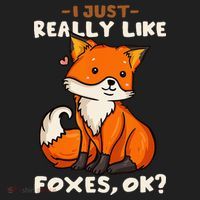 Foxes Gift For Fox Lovers I Just Really Like Foxes Ok Golf Towel thumb 3