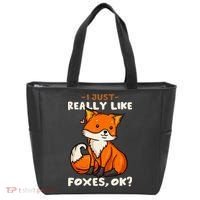 Foxes Gift For Fox Lovers I Just Really Like Foxes Ok Tote Bag thumb 0