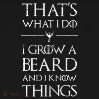 Funny Gift For Mens That's What I Do I Grow A Beard And Know Things Gift Hoodie thumb 2