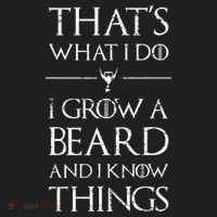 Funny Gift For Mens That's What I Do I Grow A Beard And Know Things Gift Golf Towel thumb 3