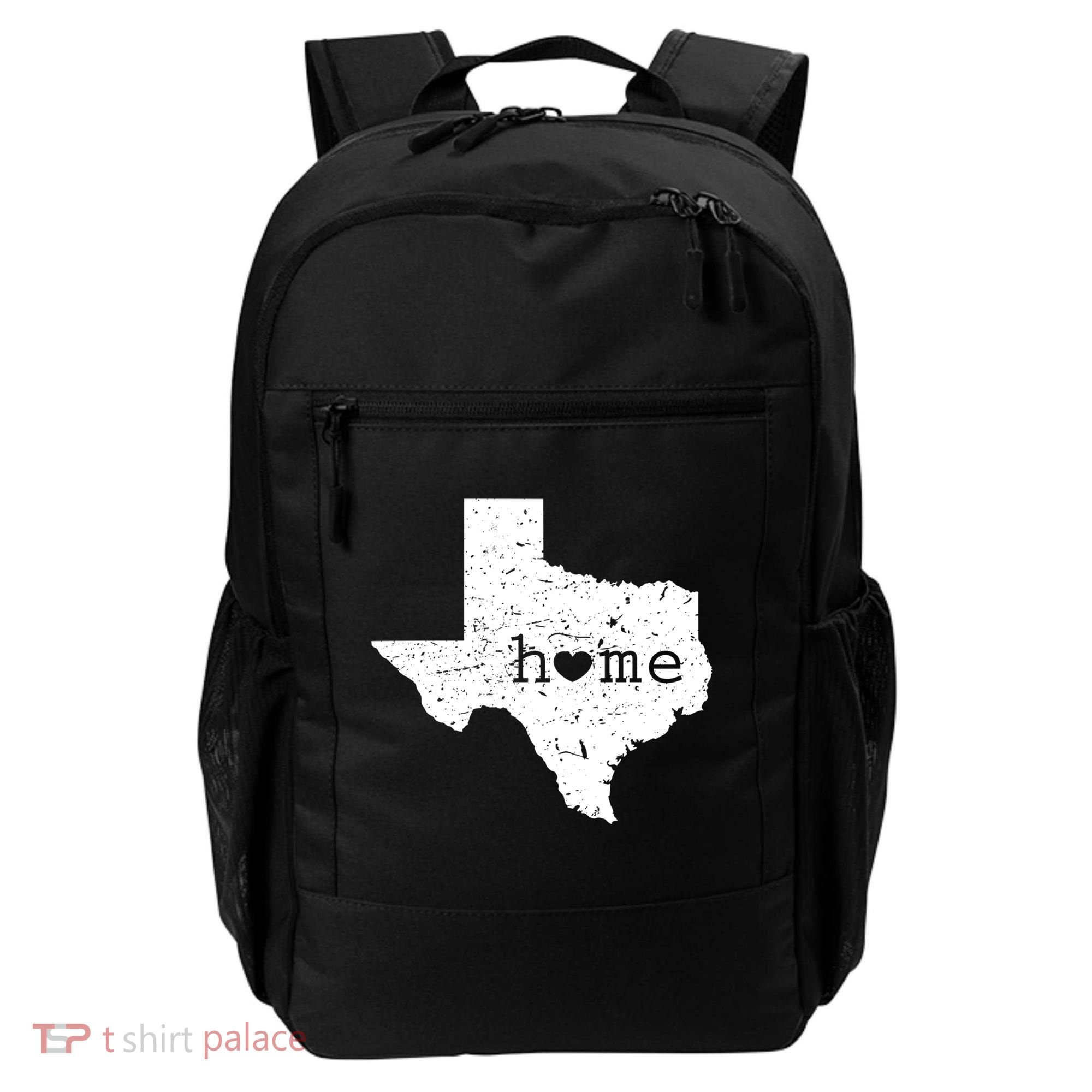 Funny Gift For Love State Of Texas Home Heart Texan Backpack