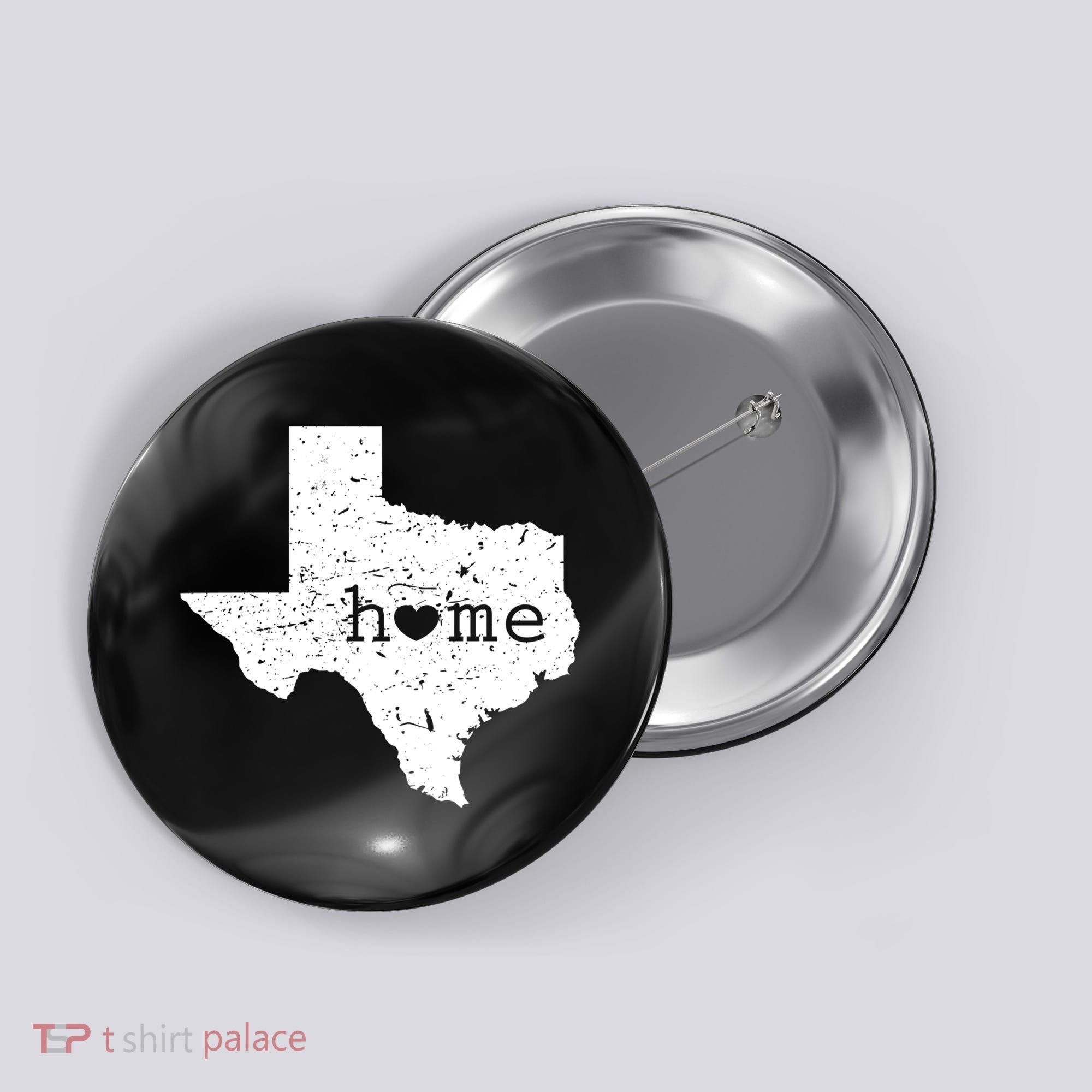 Funny Gift For Love State Of Texas Home Heart Texan Button