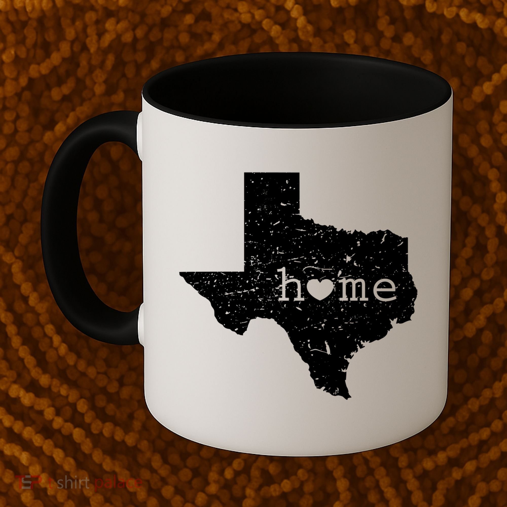 Funny Gift For Love State Of Texas Home Heart Texan Coffee Mug
