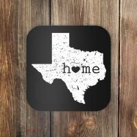 Funny Gift For Love State Of Texas Home Heart Texan Coaster thumb 0