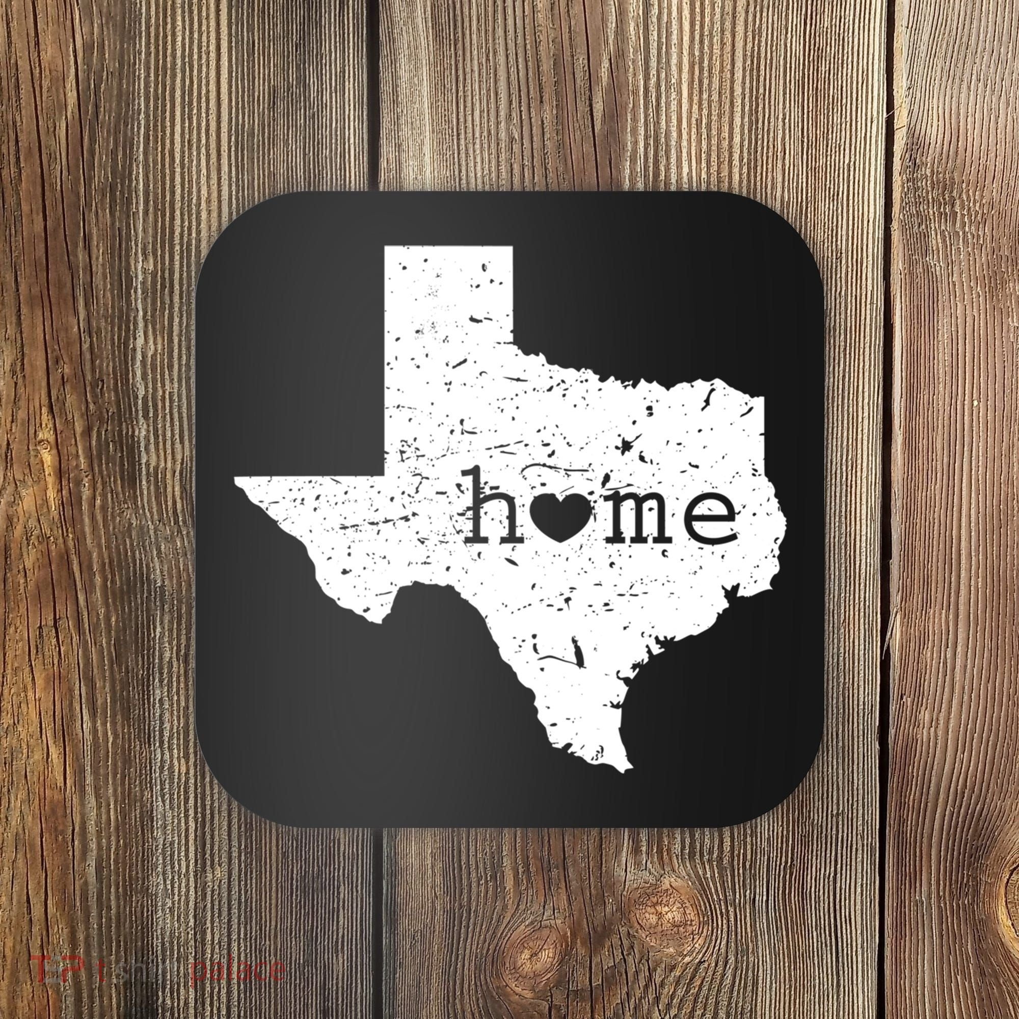 Funny Gift For Love State Of Texas Home Heart Texan Coaster