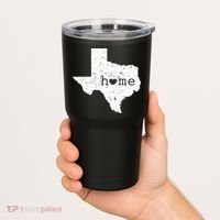 Funny Gift For Love State Of Texas Home Heart Texan Tumbler thumb 2