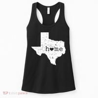 Funny Gift For Love State Of Texas Home Heart Texan Women's Tank Top thumb 0