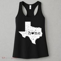 Funny Gift For Love State Of Texas Home Heart Texan Women's Tank Top thumb 3