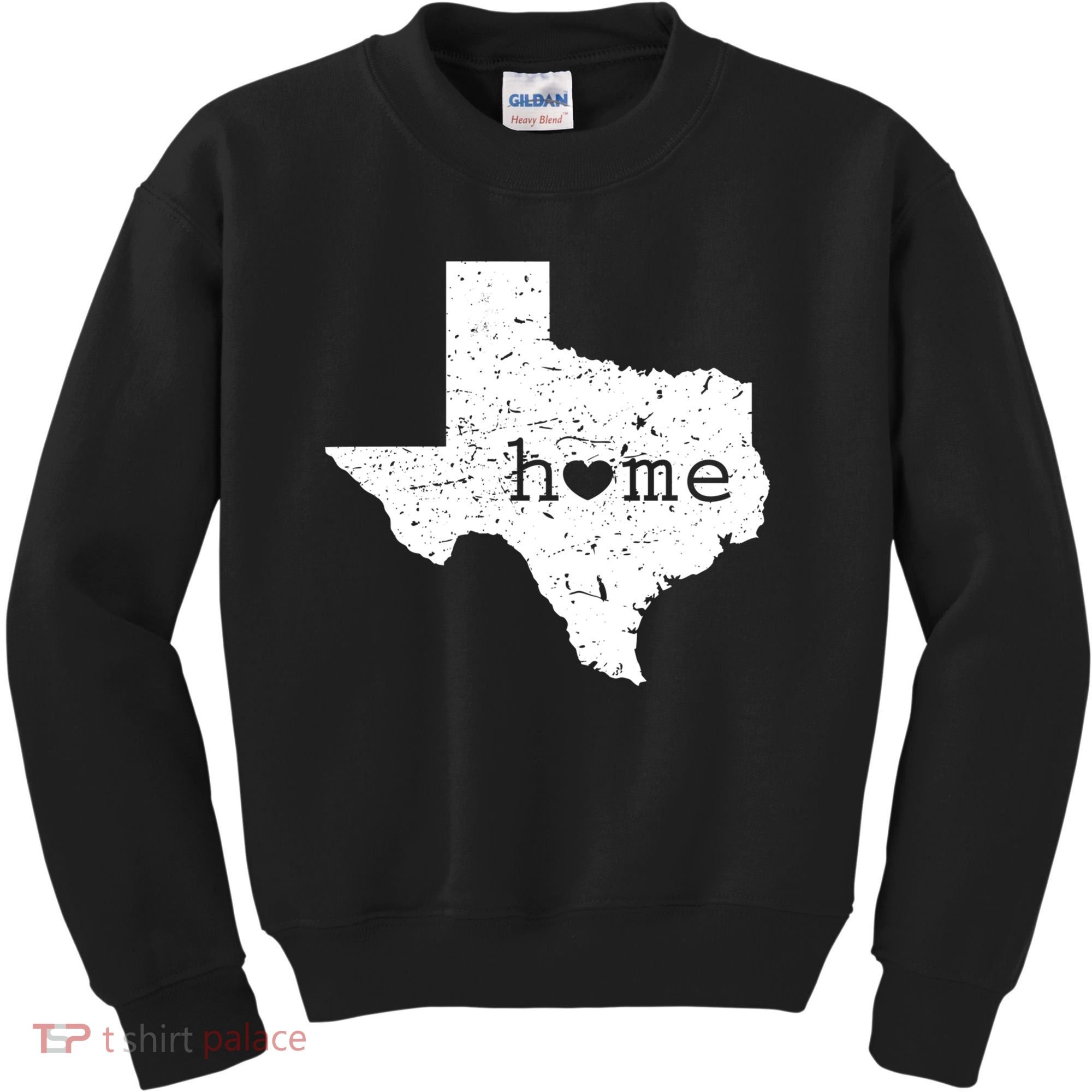 Funny Gift For Love State Of Texas Home Heart Texan Kids Sweatshirt