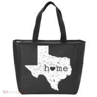 Funny Gift For Love State Of Texas Home Heart Texan Tote Bag thumb 0