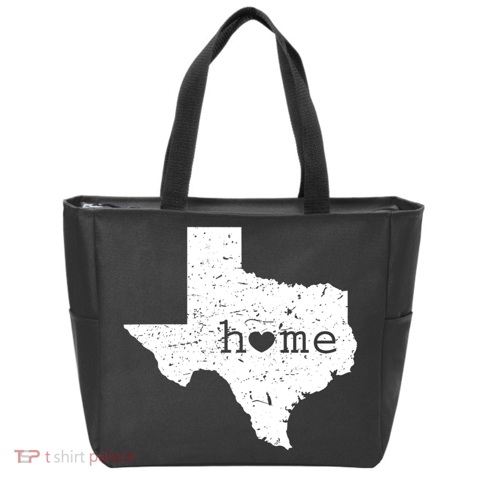 Funny Gift For Love State Of Texas Home Heart Texan Tote Bag