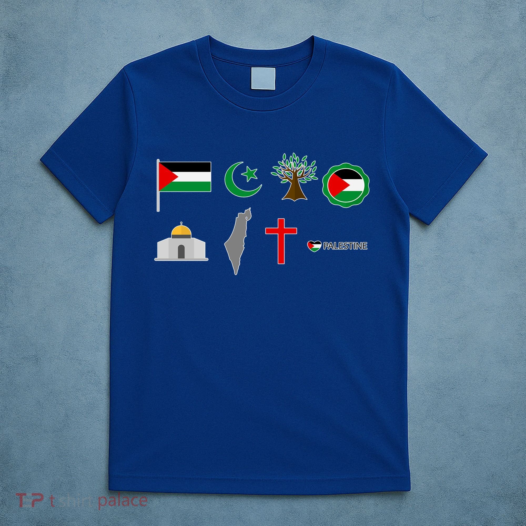 Free Gaza Free Palestine Flag Proud Palestine Save Gaza Gift T-Shirt