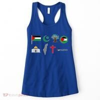 Free Gaza Free Palestine Flag Proud Palestine Save Gaza Gift Women's Tank Top thumb 0