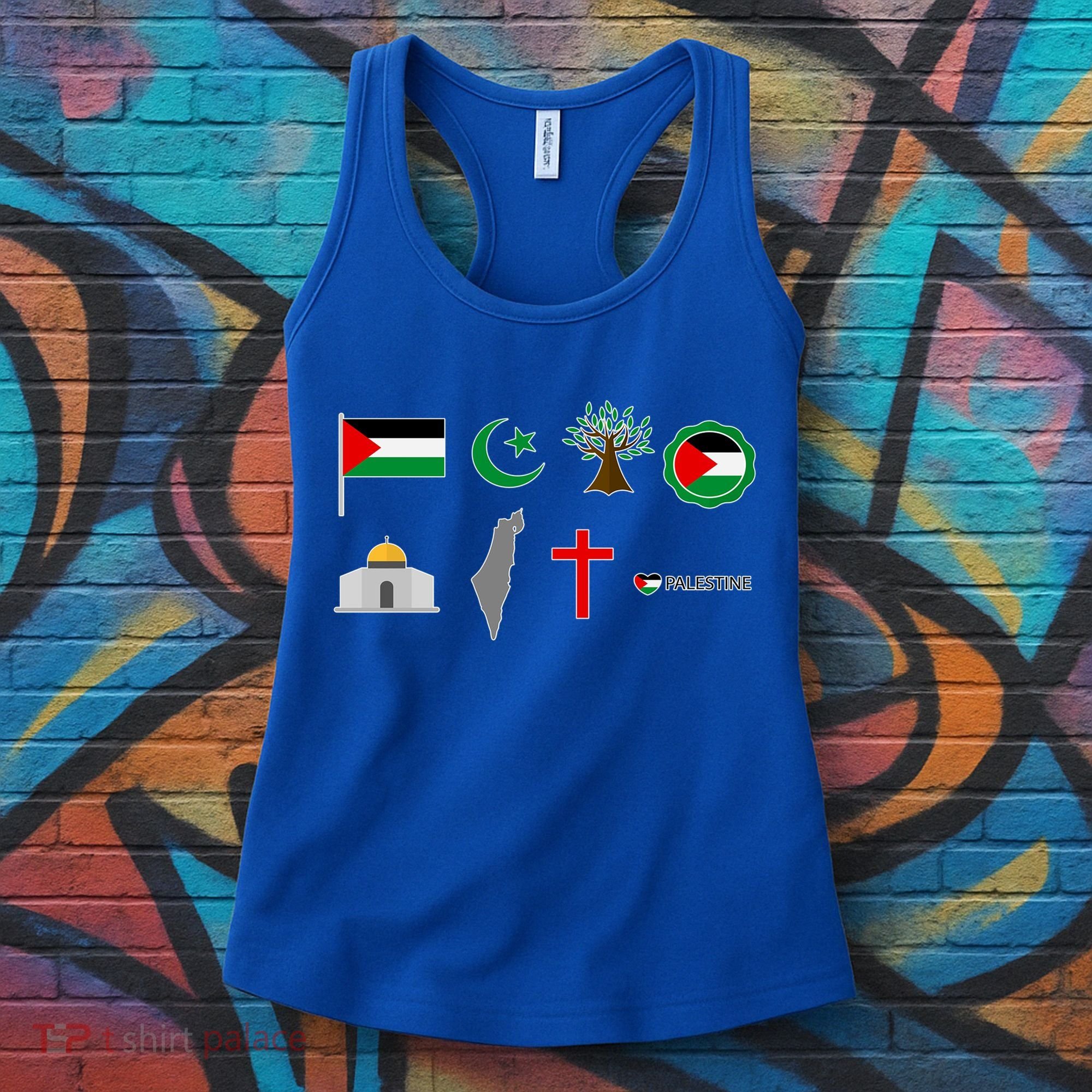 Free Gaza Free Palestine Flag Proud Palestine Save Gaza Gift Women's Tank Top