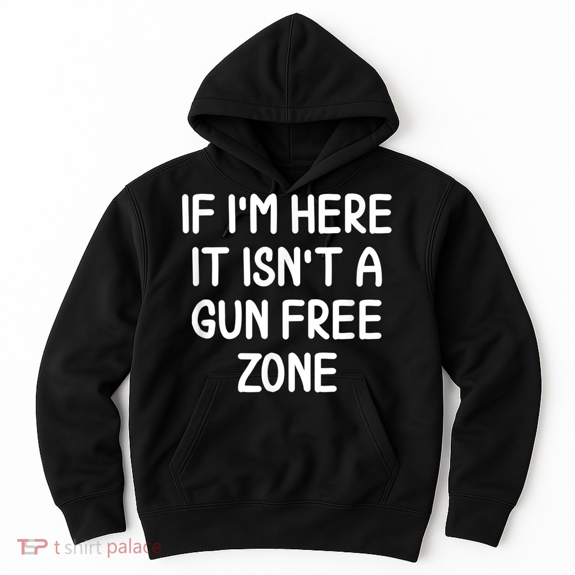 Funny Gun Free Zone . Joke Sarcastic Tee For Family Hoodie