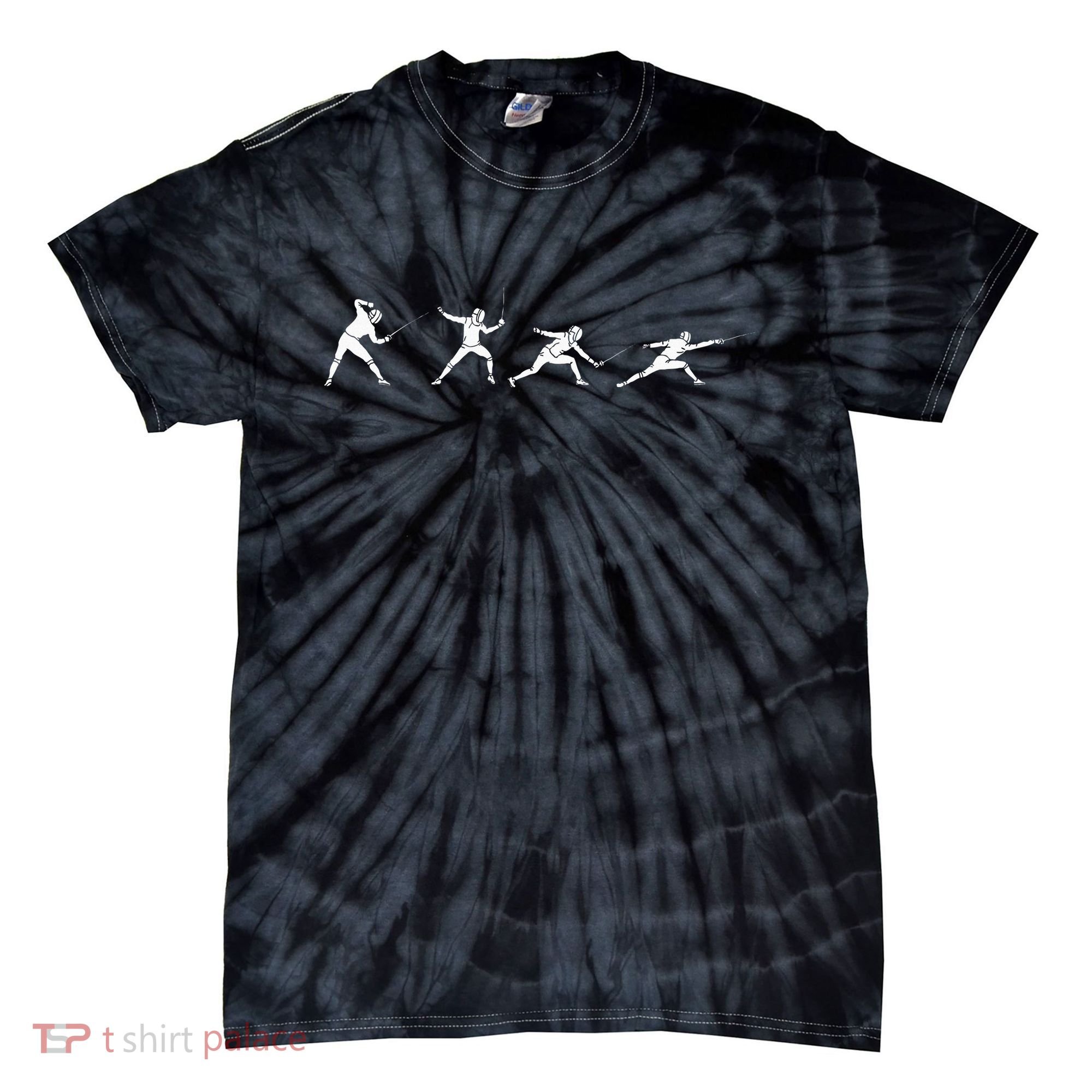 Fencing Gear Tie-Dye T-Shirt