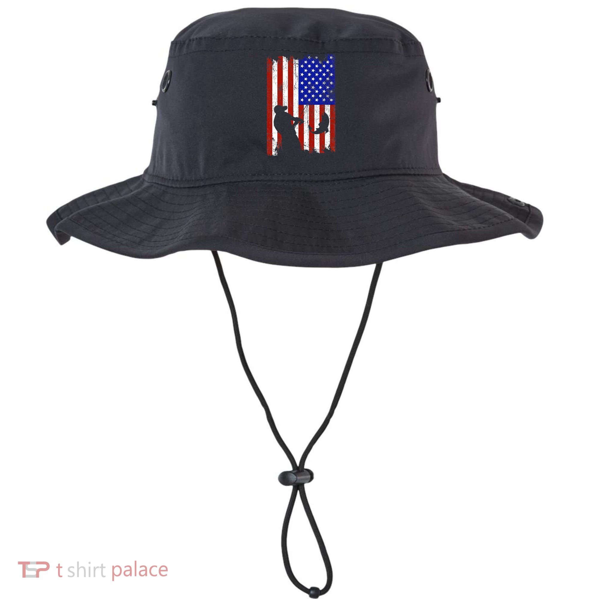 Fishing Gifts For Fisherman American Flag Bucket Hat