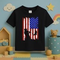 Fishing Gifts For Fisherman American Flag Toddler T-Shirt thumb 3