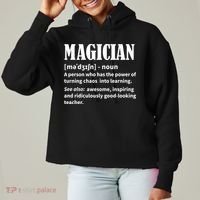 Funny Gift For Teachers Teaching, Teacher Definition  Ladies Heavyweight Boxy Pullover Hoodie thumb 0