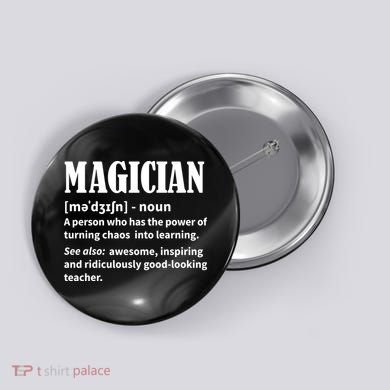 Funny Gift For Teachers Teaching, Teacher Definition  Button