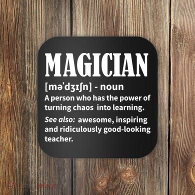 Funny Gift For Teachers Teaching, Teacher Definition  Coaster