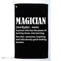 Funny Gift For Teachers Teaching, Teacher Definition  Golf Towel thumb 0