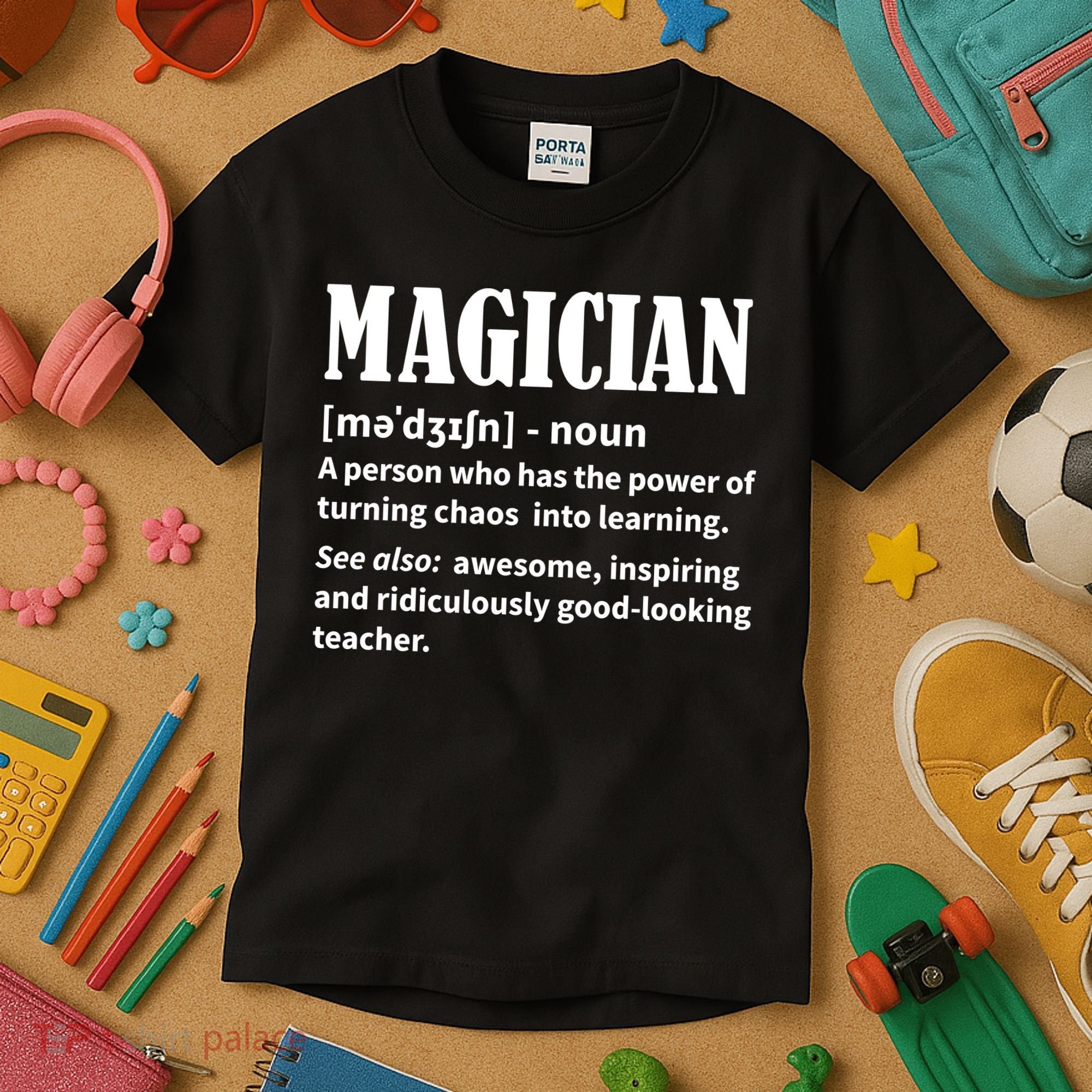 Funny Gift For Teachers Teaching, Teacher Definition  Kids T-Shirt