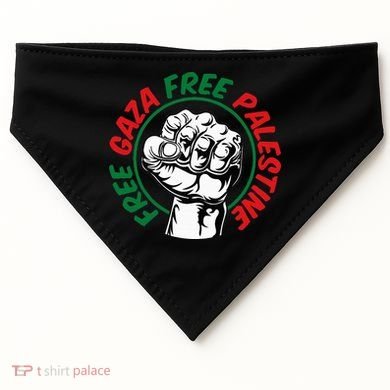 Free Gaza  USA-Made Doggie Bandana