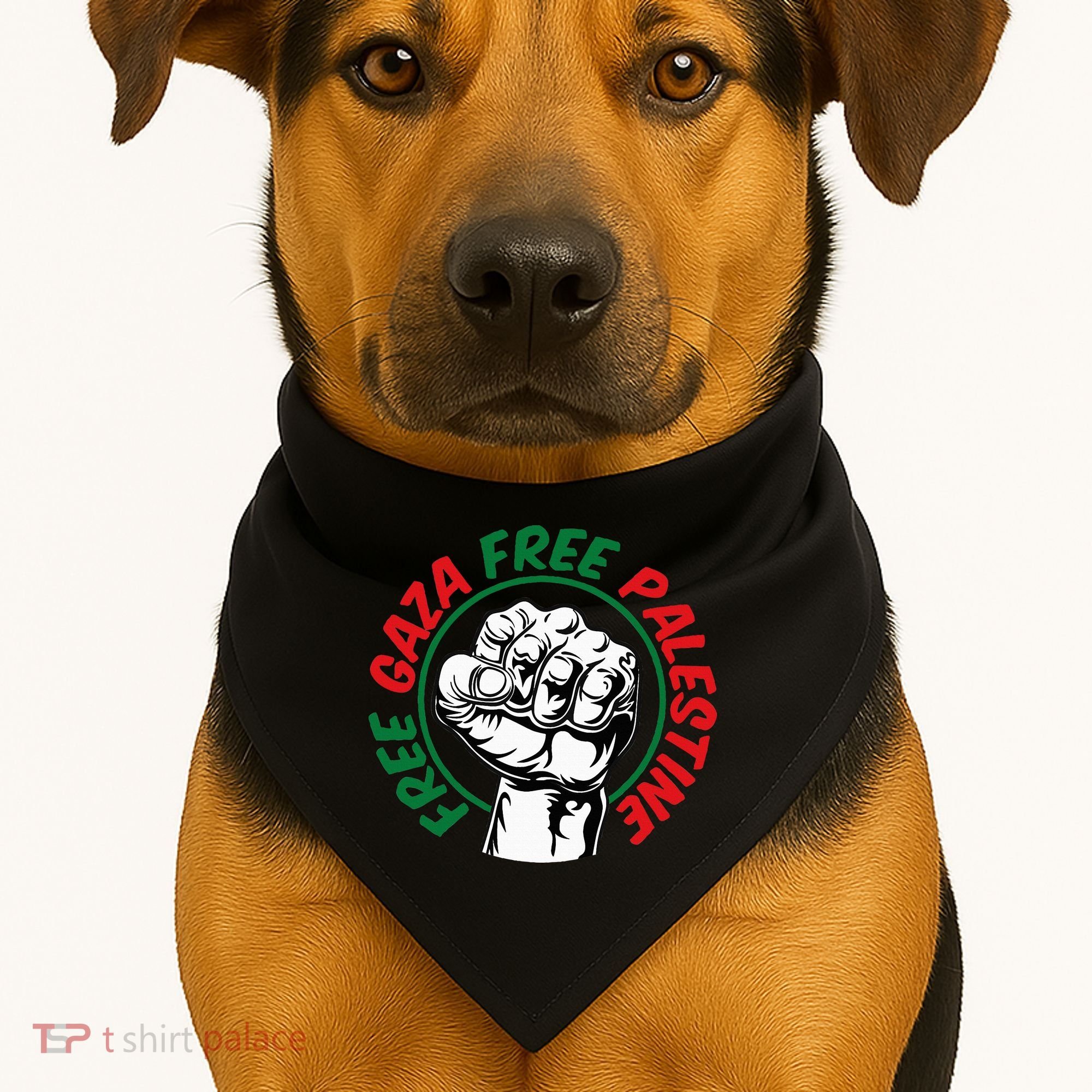 Free Gaza  USA-Made Doggie Bandana