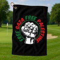 Free Gaza  Golf Towel thumb 1