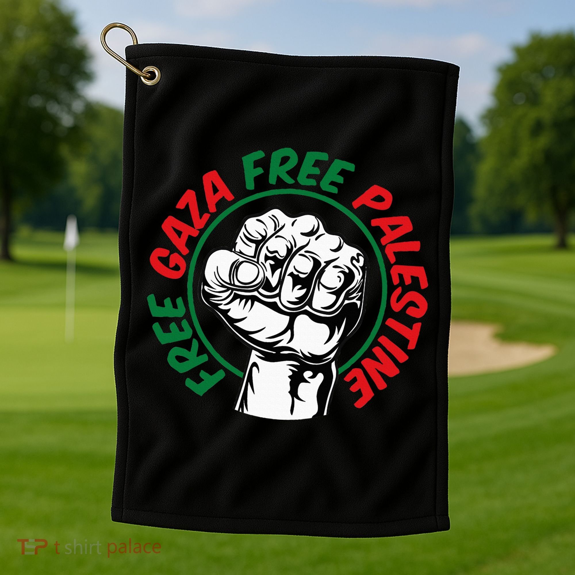 Free Gaza  Golf Towel
