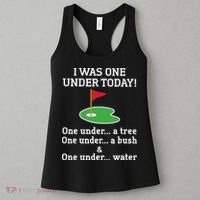 Funny Golf For  I Was One Under Golfing Women's Tank Top thumb 3