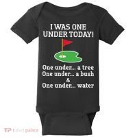 Funny Golf For  I Was One Under Golfing Baby Bodysuit thumb 0