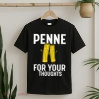 Funny Gifts For Pasta Lovers Penne For Your Thoughts T-Shirt thumb 2