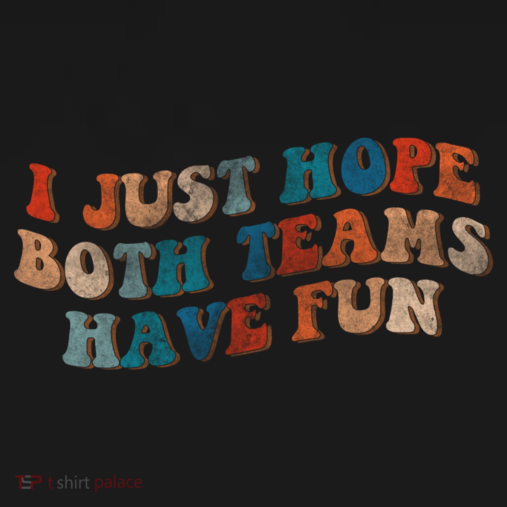 Funny Groovy Football Gift I Just Hope Both Teams Have Fun Gift Doggie Tank