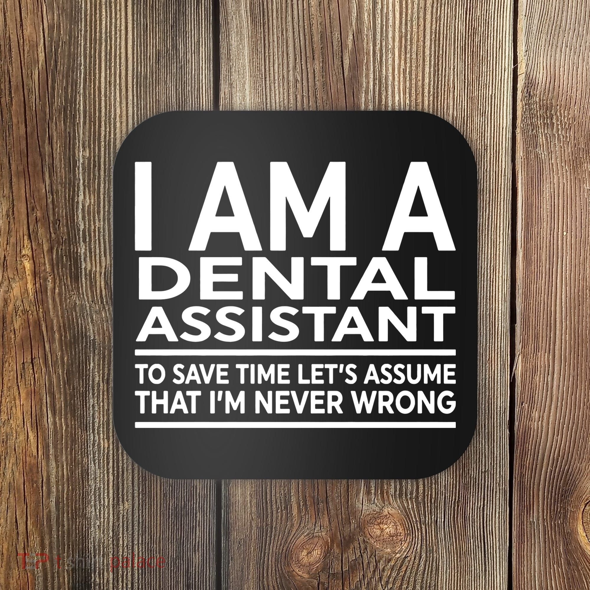 Funny Gift For Dental Assistant Coworker Birthday Coaster