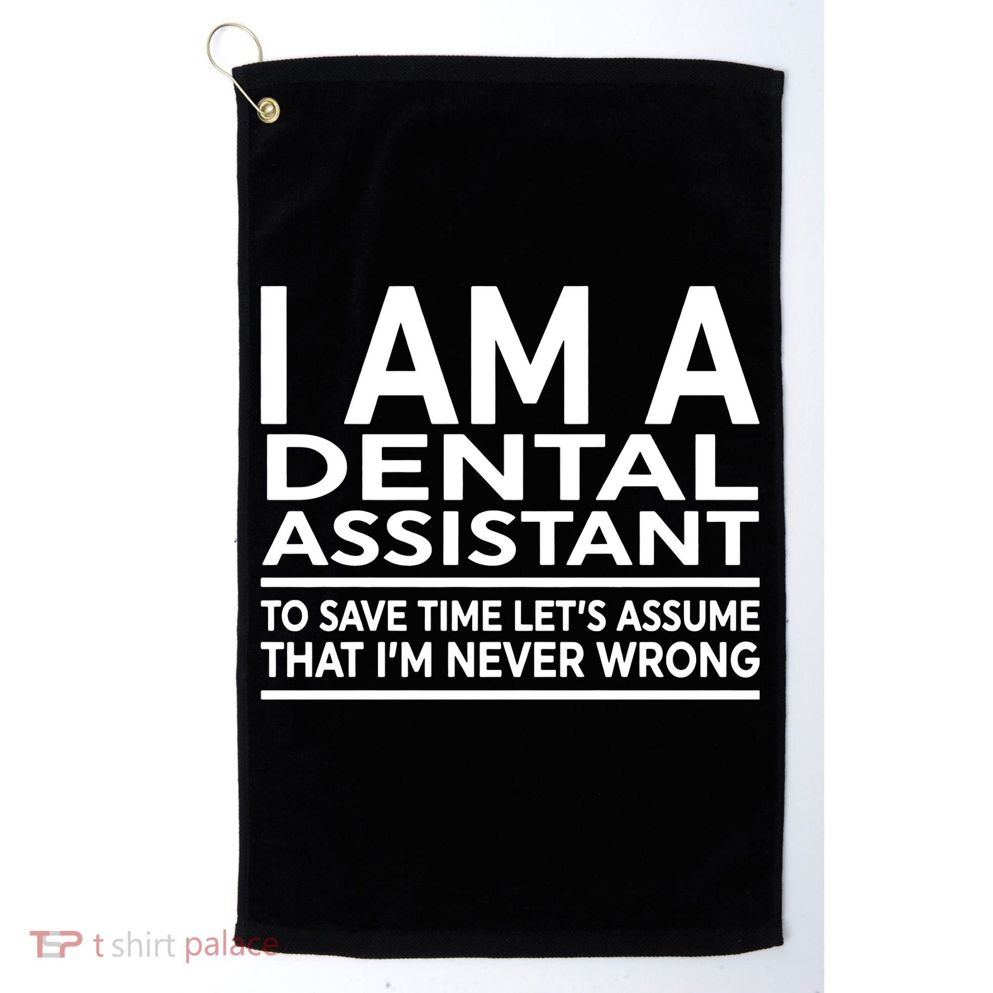 Funny Gift For Dental Assistant Coworker Birthday Golf Towel