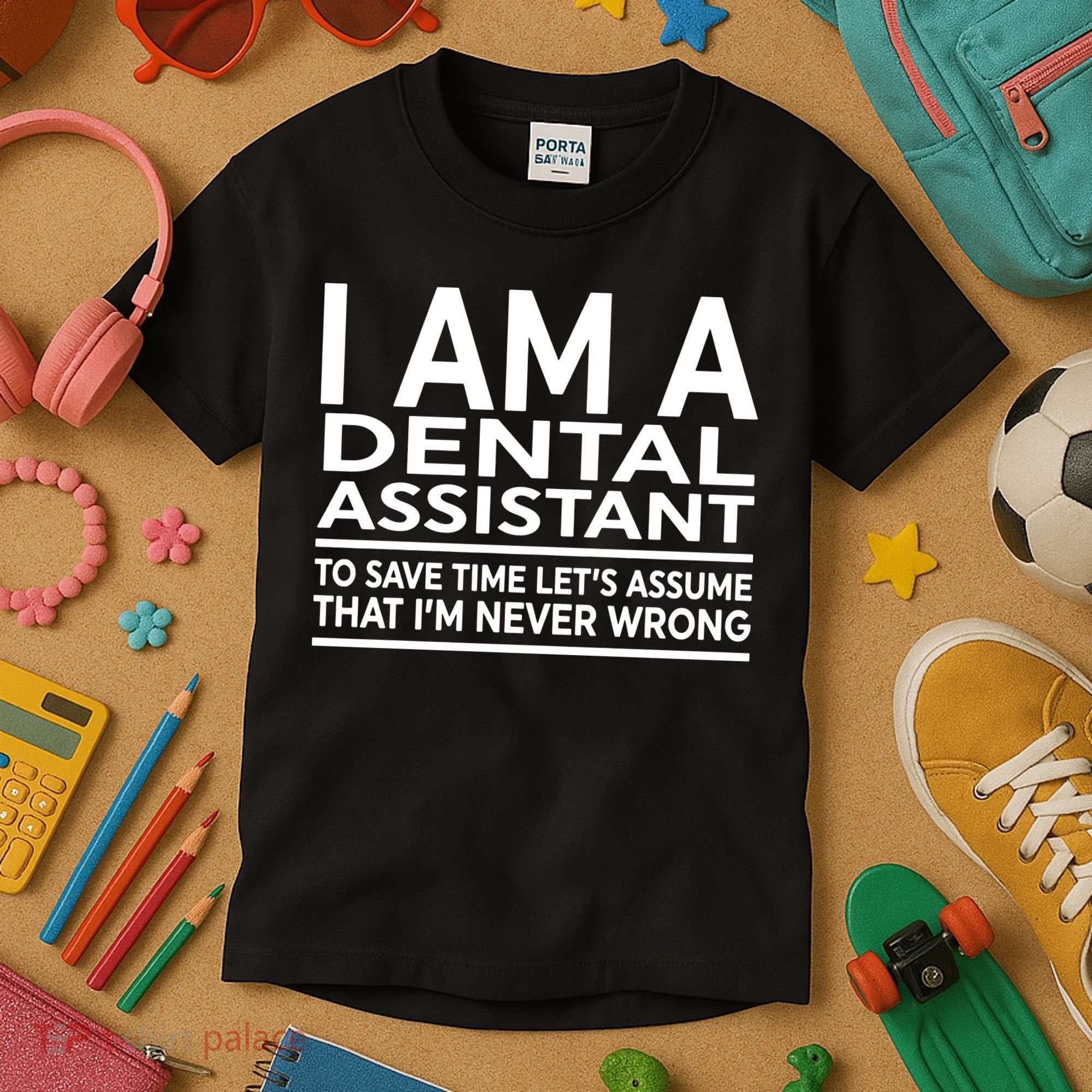 Funny Gift For Dental Assistant Coworker Birthday Kids T-Shirt