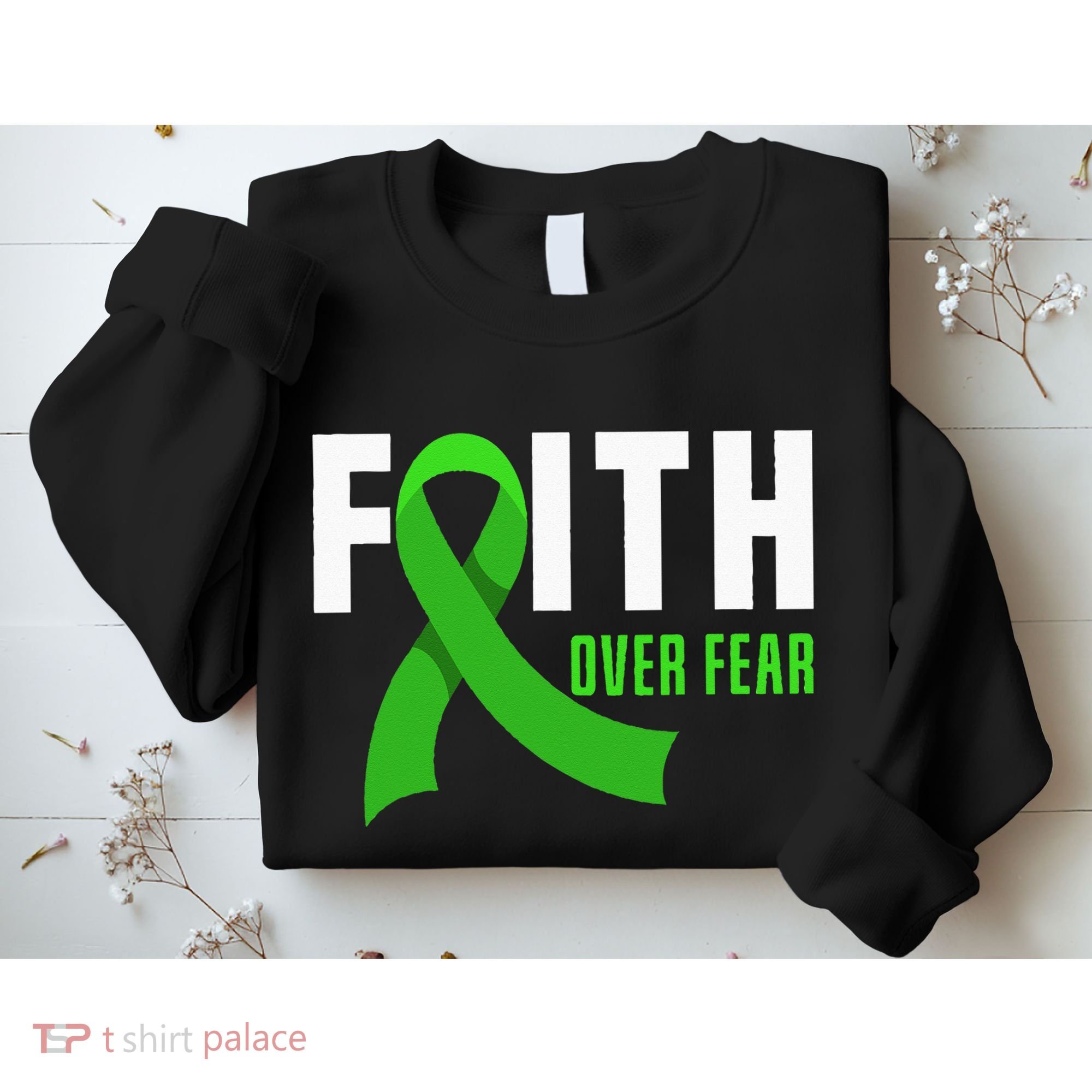 Faith God Fear Traumatic Brain Injury Awareness TBI Warrior Sweatshirt