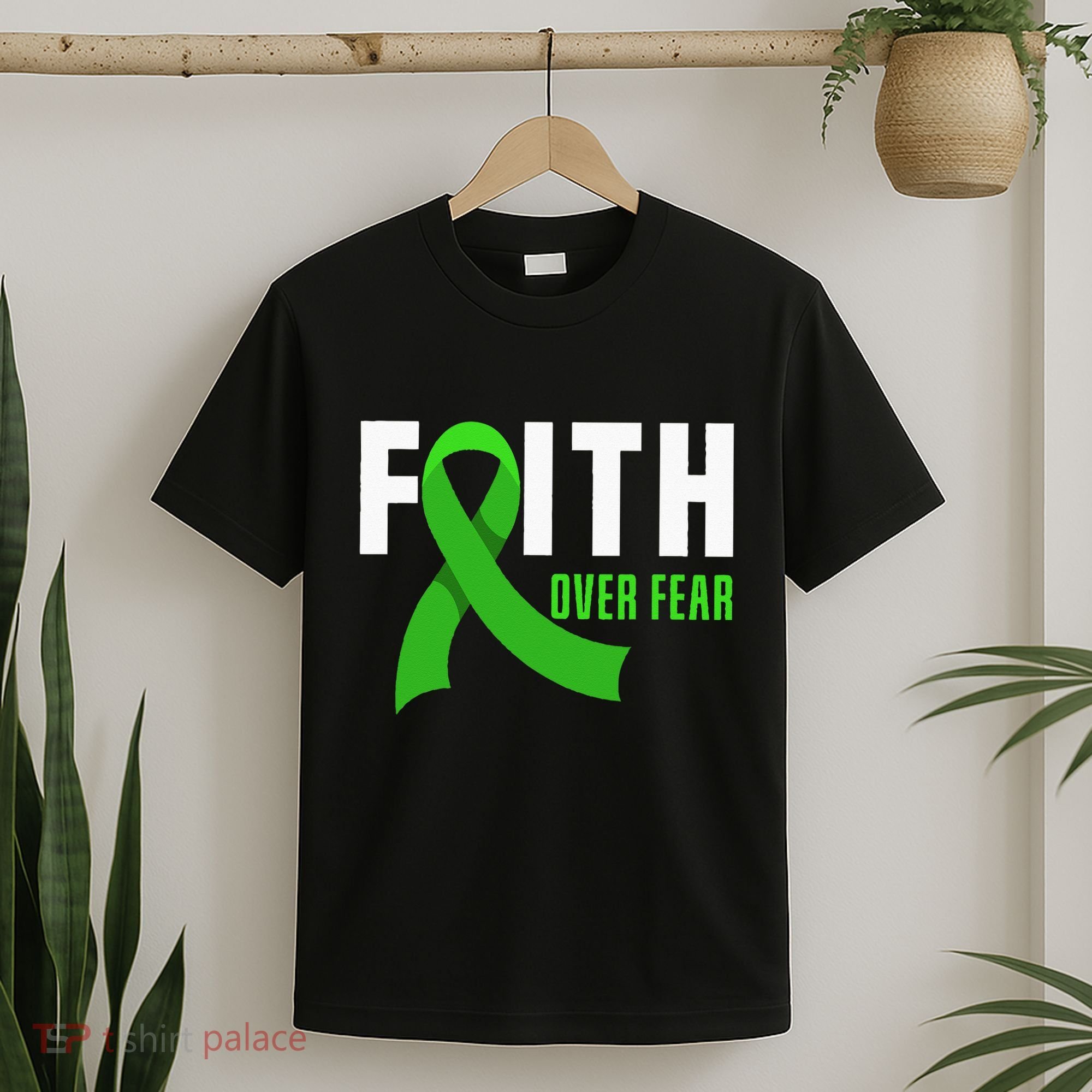 Faith God Fear Traumatic Brain Injury Awareness TBI Warrior T-Shirt