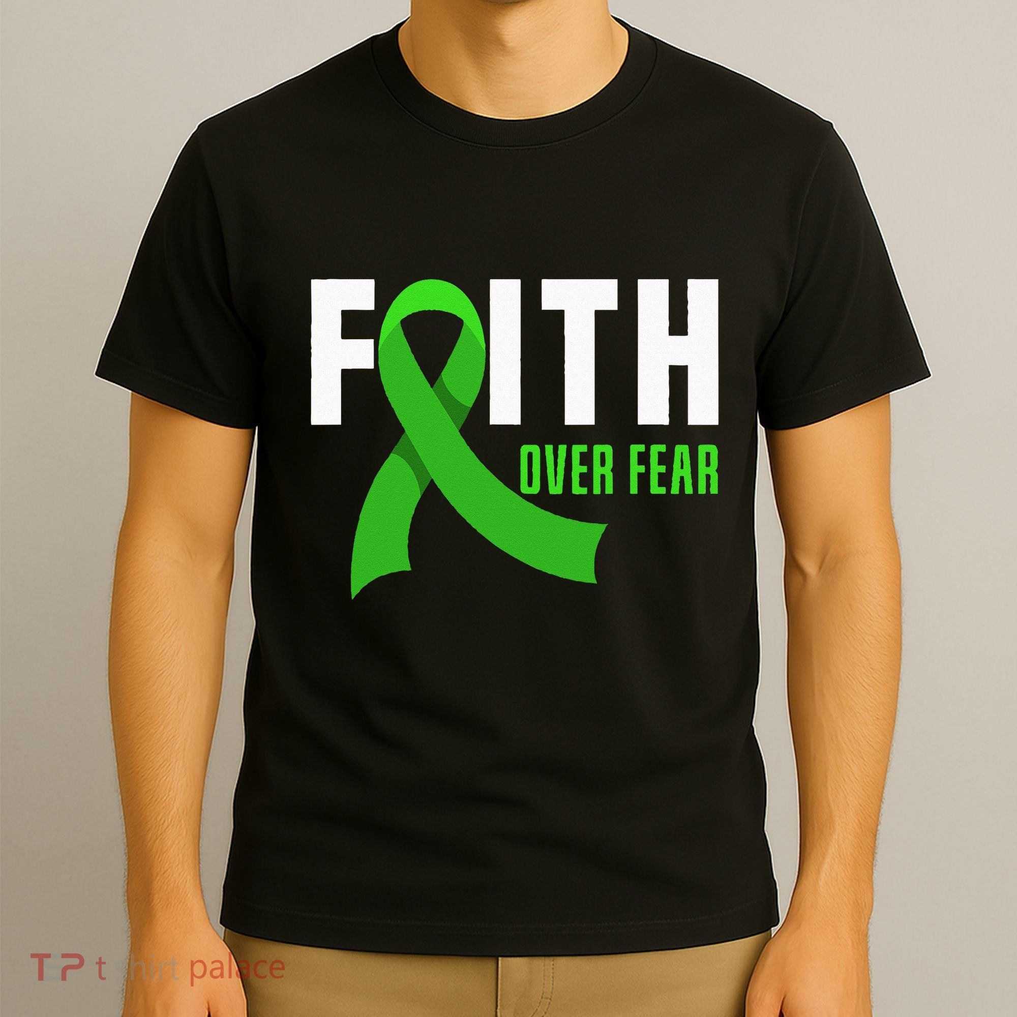 Faith God Fear Traumatic Brain Injury Awareness TBI Warrior T-Shirt