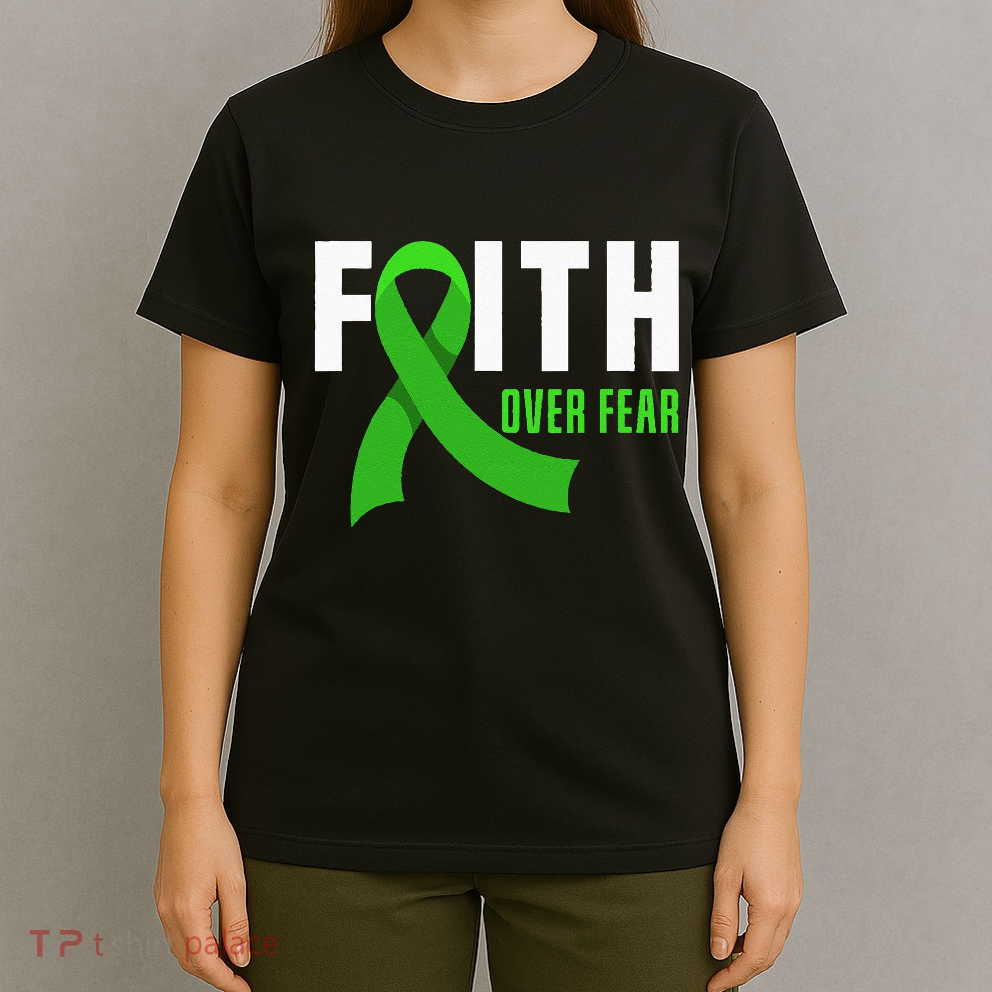 Faith God Fear Traumatic Brain Injury Awareness TBI Warrior T-Shirt