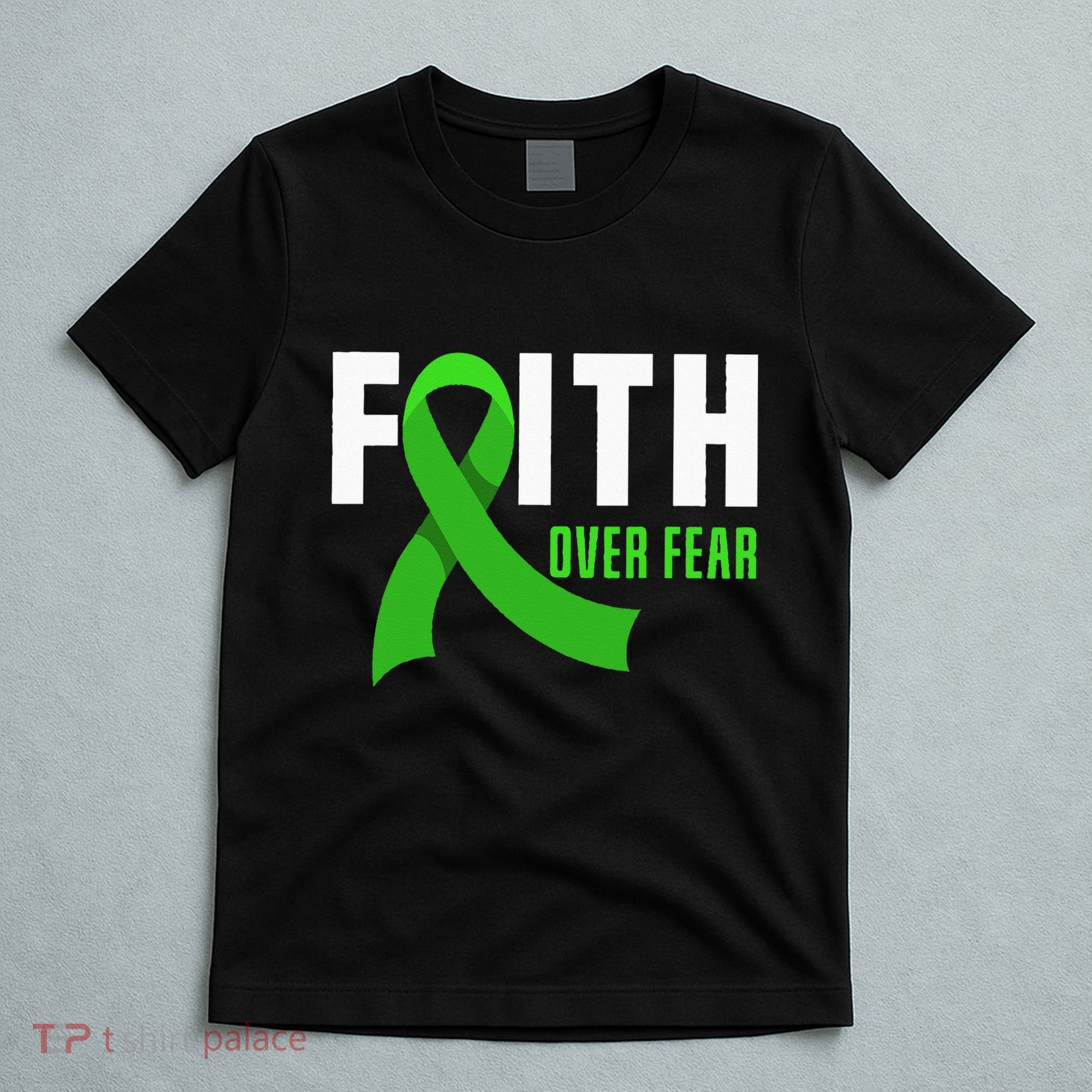 Faith God Fear Traumatic Brain Injury Awareness TBI Warrior T-Shirt