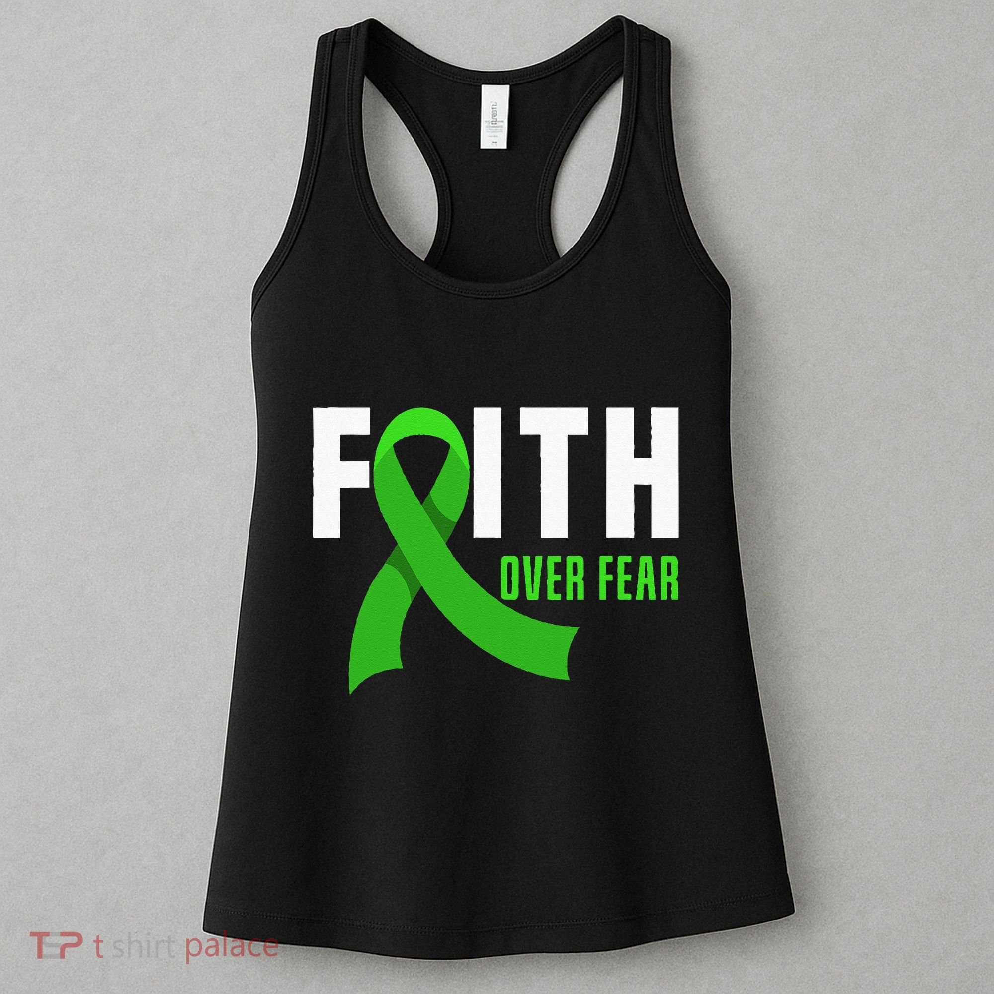 Faith God Fear Traumatic Brain Injury Awareness TBI Warrior Women's Tank Top
