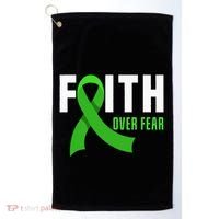 Faith God Fear Traumatic Brain Injury Awareness TBI Warrior Golf Towel thumb 0