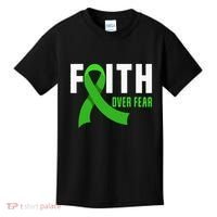 Faith God Fear Traumatic Brain Injury Awareness TBI Warrior Kids T-Shirt thumb 0