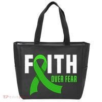 Faith God Fear Traumatic Brain Injury Awareness TBI Warrior Tote Bag thumb 0