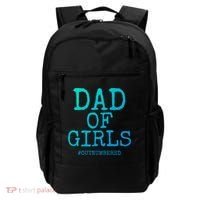 Father Gift From Daughters Funny Dad Of #Outnumbered Cool Gift Backpack thumb 0