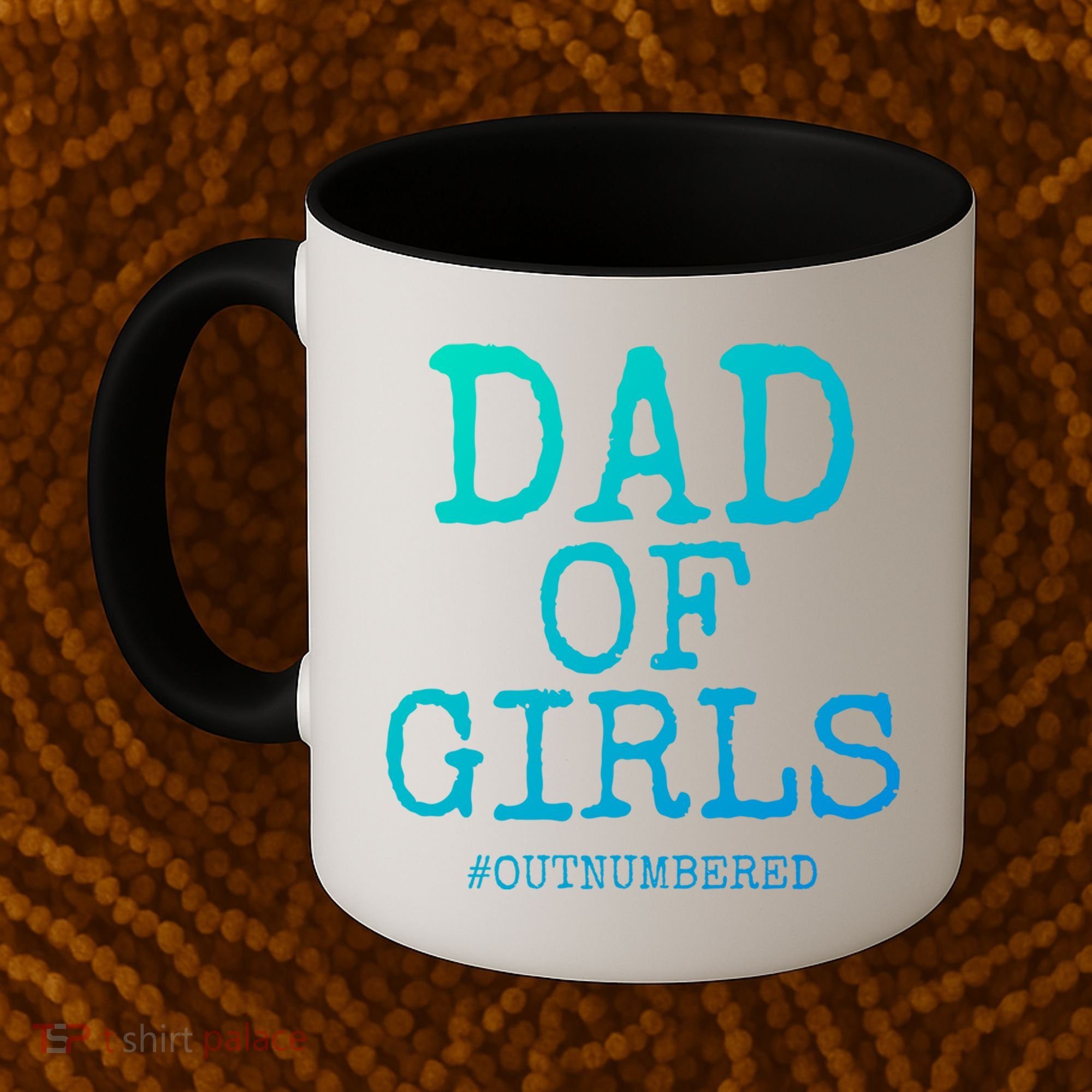 Father Gift From Daughters Funny Dad Of #Outnumbered Cool Gift Coffee Mug