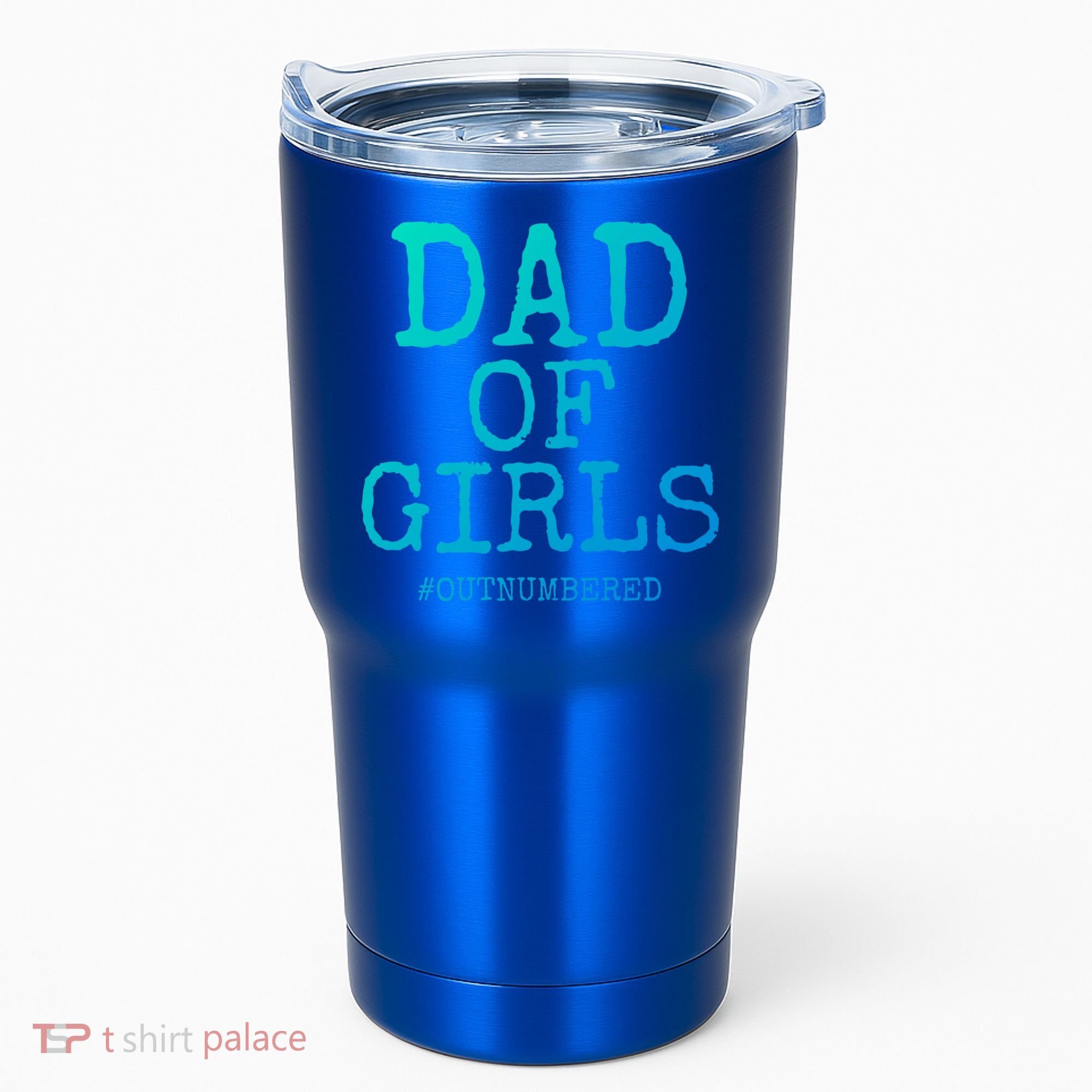 Father Gift From Daughters Funny Dad Of #Outnumbered Cool Gift Tumbler